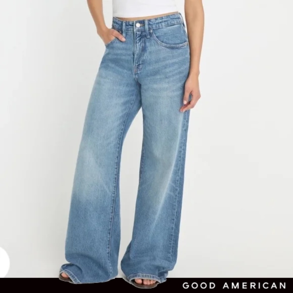 GOOD AMERICAN GOOD EASE RELAXED JEANS - 4/27